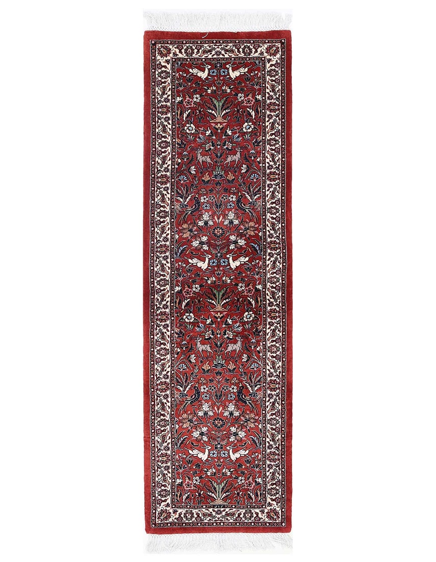 Fine Hand knotted Persian Bidjar runner 1'6"X 6'7" (1 of 4)