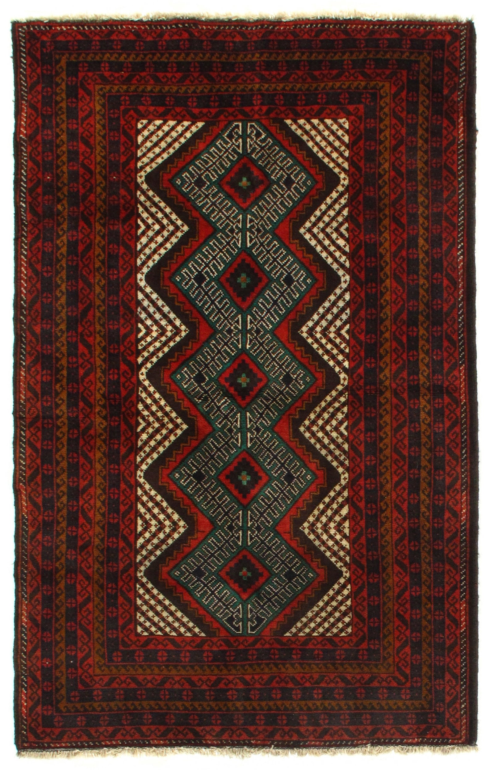 Ivory Balouchi prayer Rug 3' x 5' (1 of 4)