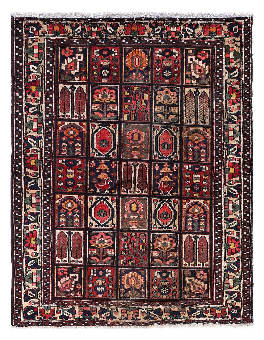 Multi Color Persian Vintage Bakhtiari 5' X 6'9'' (1 of 5)