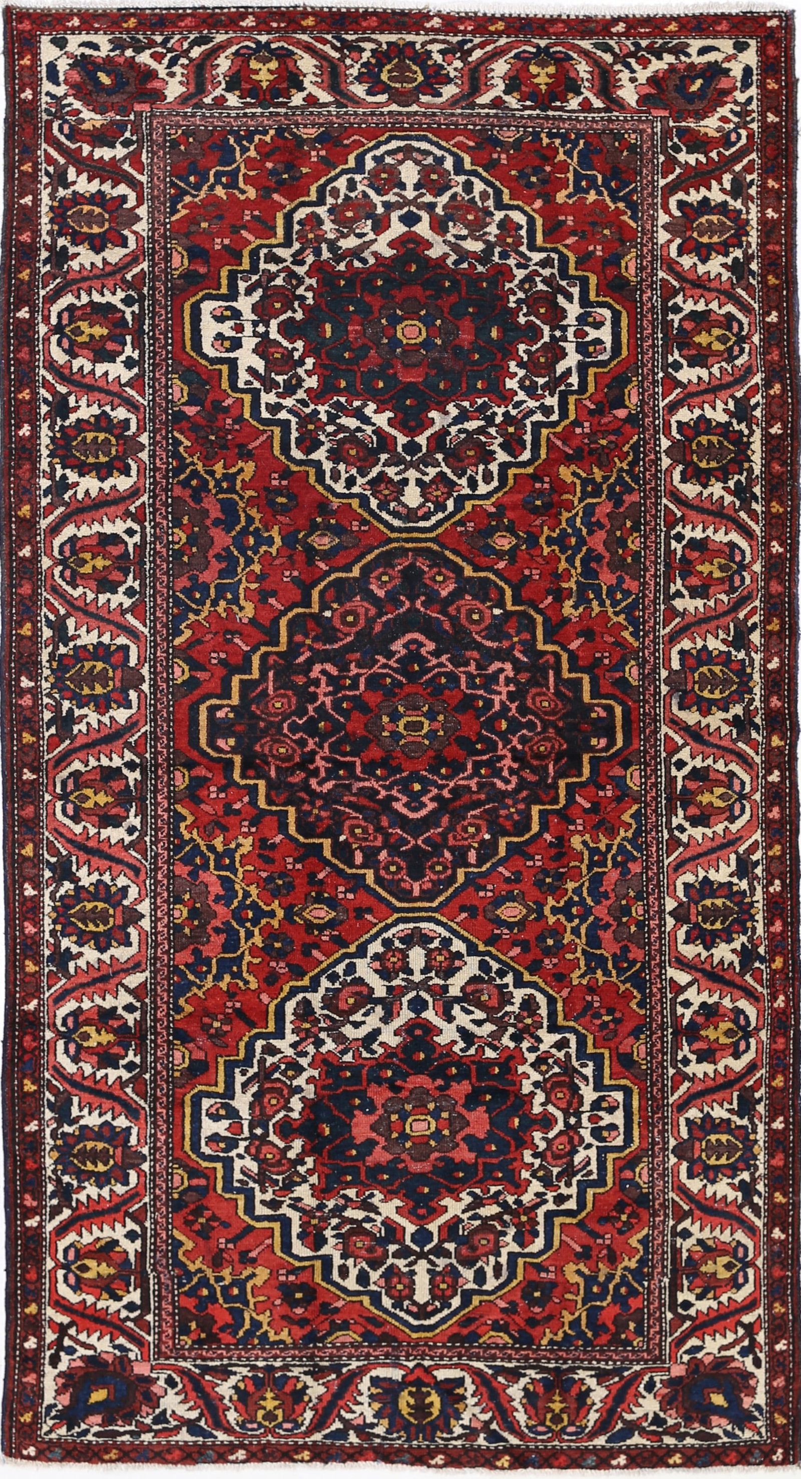Fine Hand knotted Persian Antique Bakhtiari (1 of 4)