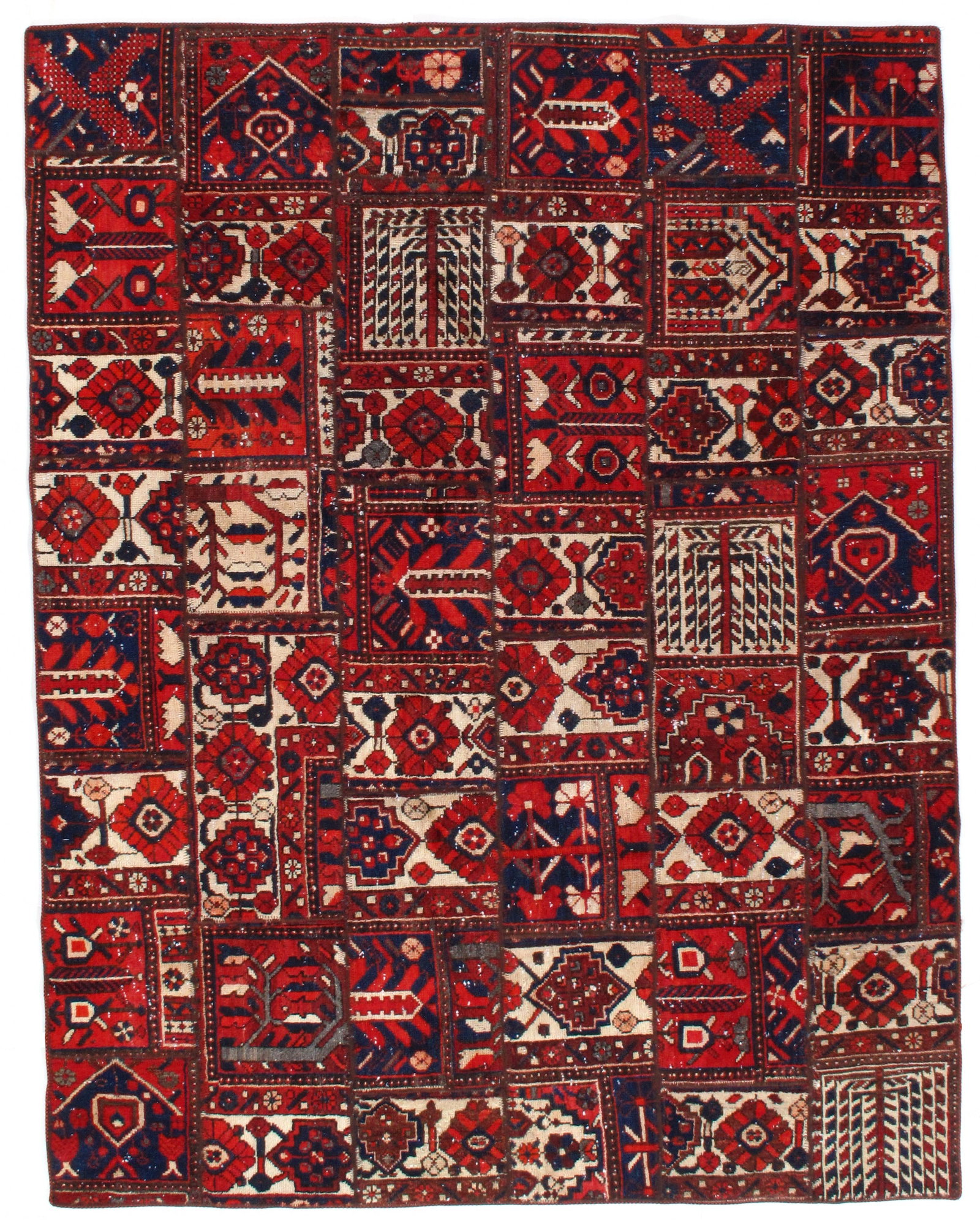 Red Persian Patch work 6 x 8 (1 of 1)