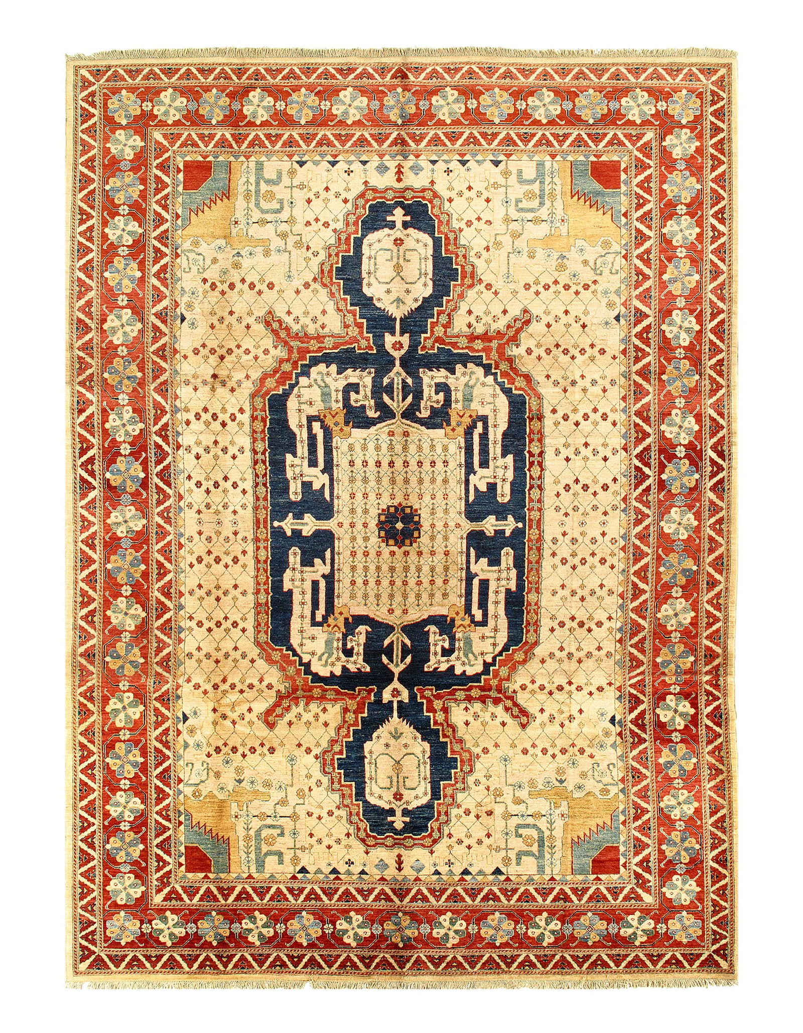 Beige Color Fine Hand Knotted Pak bakhshayesh 10'2'' X 13'11'': Beige Color Fine Hand Knotted Pak bakhshayesh 10'2'' X 13'11'' - New, Bakhshaish, Hand-Knotted, Lamb's Wool, 300 -24075- 862.This item is part of our fine auction collection which includes many fine
