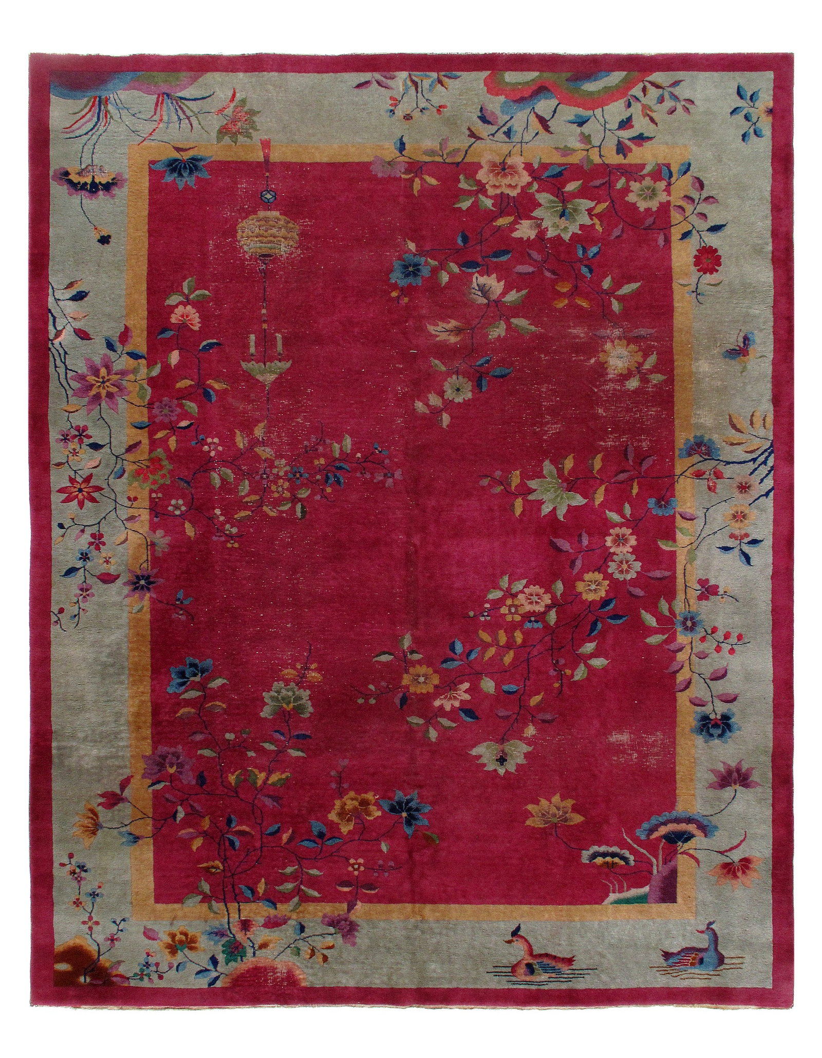Red Chines Art Deco 8'11'' X 11'.3'' (1 of 12)