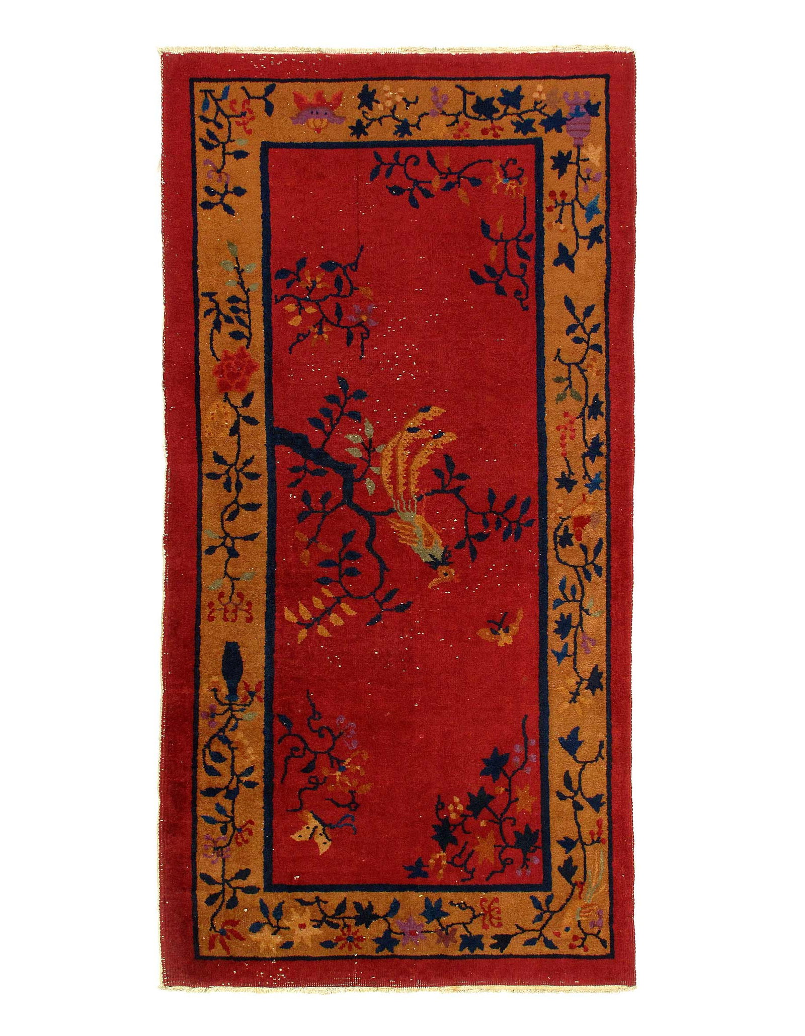 Antique Chinese Art Deco 2'11'' X 5'11'': Antique Chinese Art Deco 2'11'' X 5'11'' - Early 20th Century, Art Deco, Hand-Knotted, Lamb's Wool, 300 -D12005- 862.This item is part of our fine auction collection which includes many fine home acce