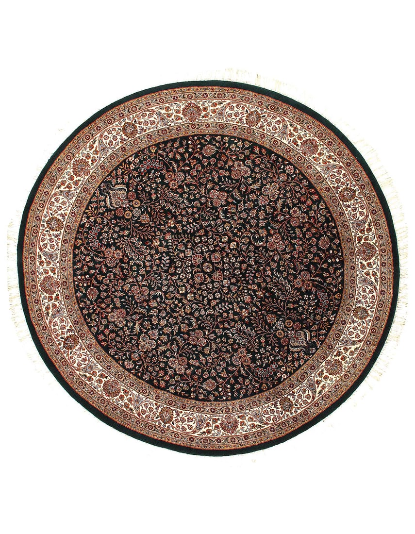 Fine Hand Knotted round Agra 8'2'' X 8'2'' (1 of 9)