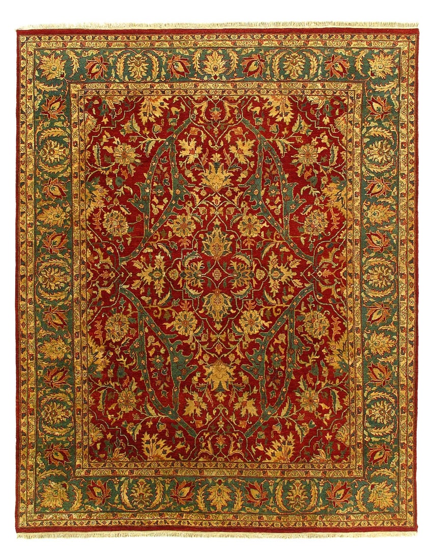 Fine Hand Knotted Agra rug 8' X 10'2'': Fine Hand Knotted Agra rug 8' X 10'2'' - New, Agra, Hand-Knotted, Lamb's Wool, 300 -20340- 862.This item is part of our fine auction collection which includes many fine home accessories including anti
