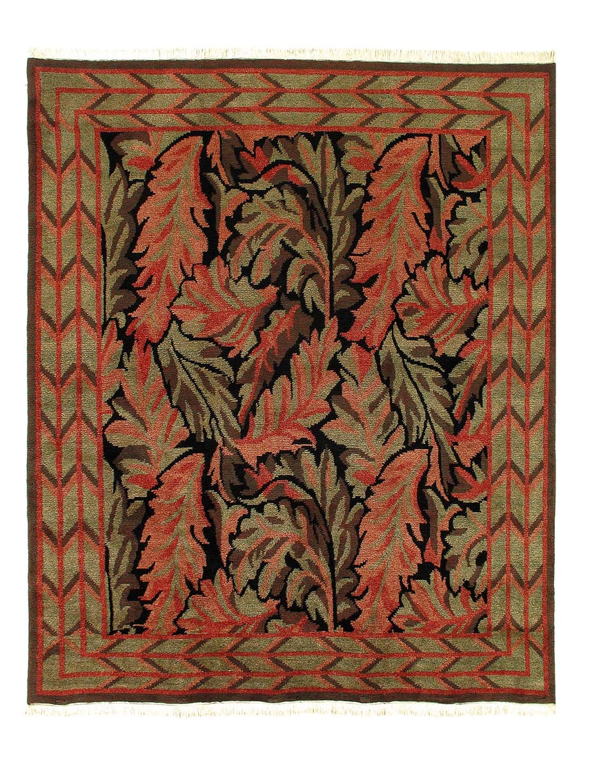 Fine Hand Knotted Indian Agra rug 8'2'' X 9'9'' (1 of 12)