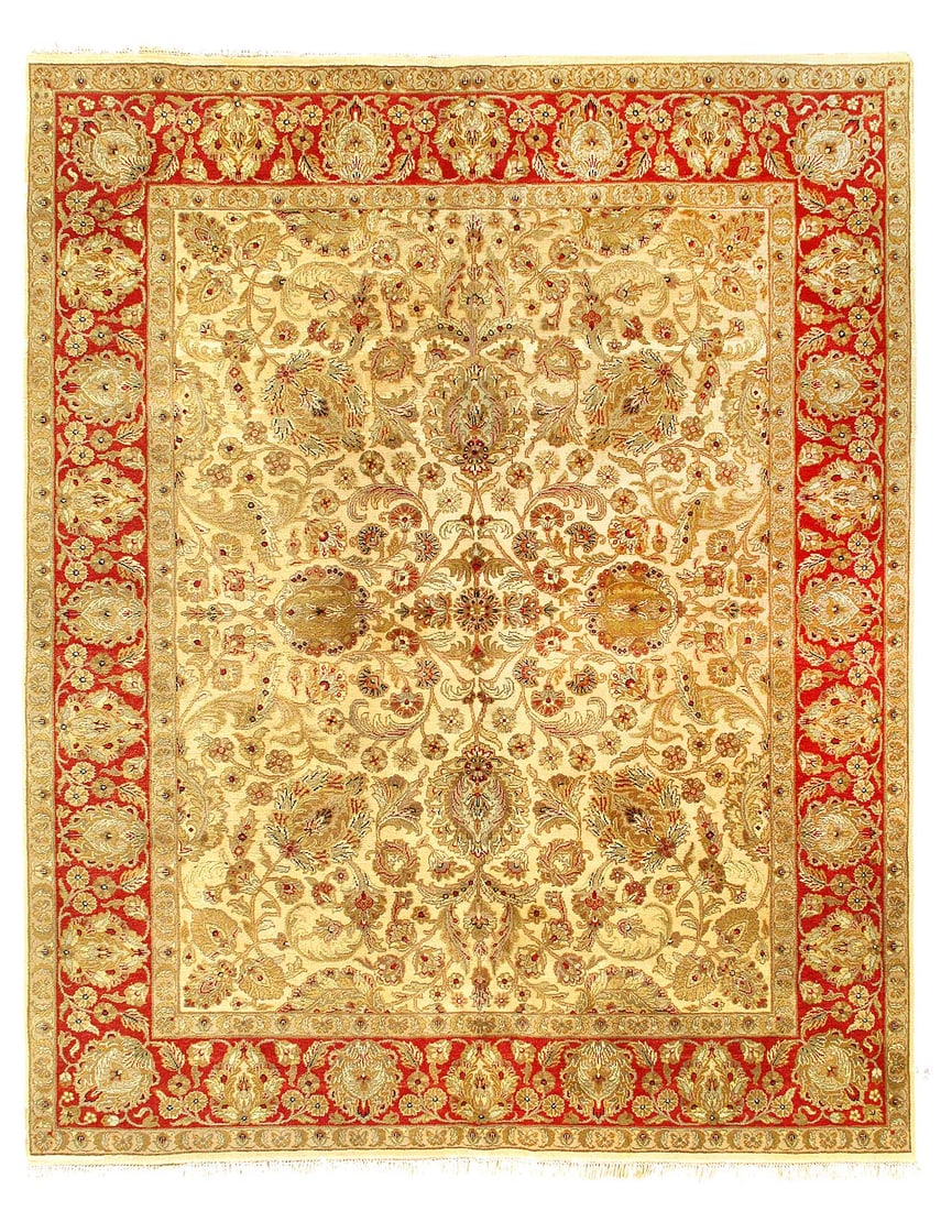 Hand Knotted Indian Agra rug 8' X 9'11'' (1 of 3)