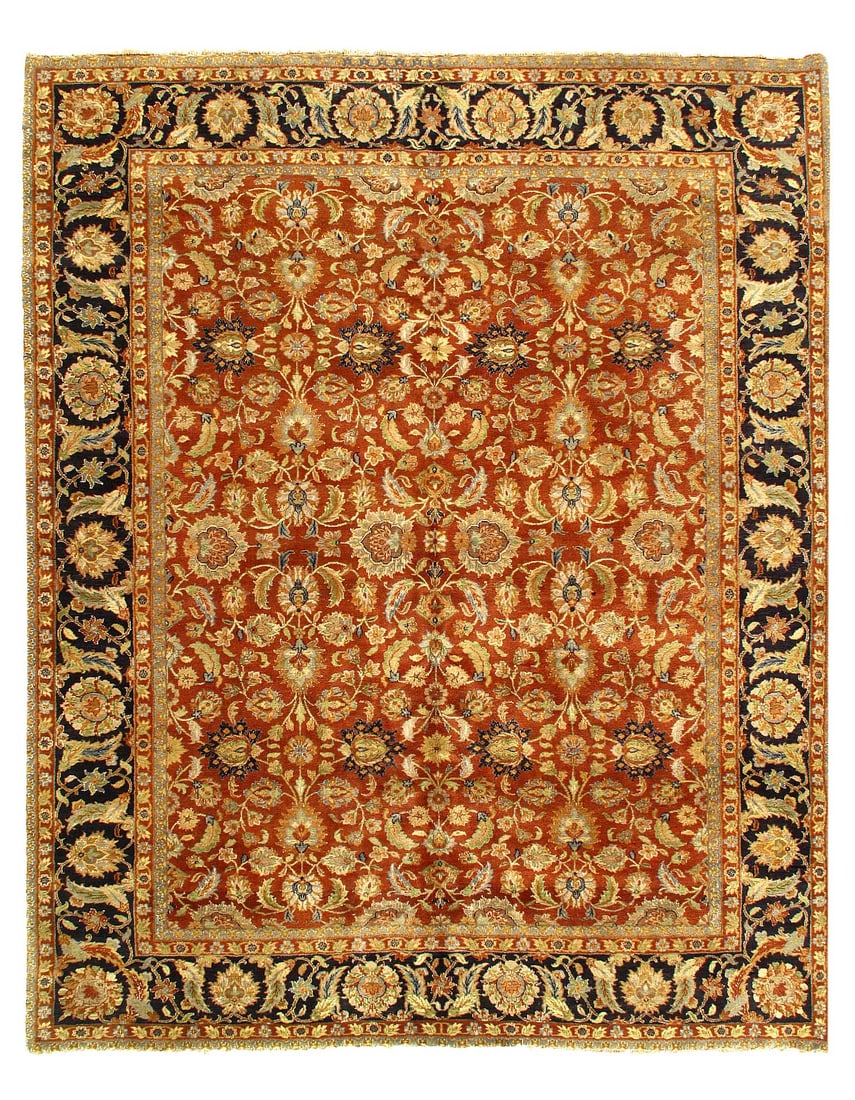 Fine Hand Knotted Agra rug 8'2'' X 10'1'': Fine Hand Knotted Agra rug 8'2'' X 10'1'' - New, Agra, Hand-Knotted, Lamb's Wool, 300 -D12447- 862.This item is part of our fine auction collection which includes many fine home accessories including 