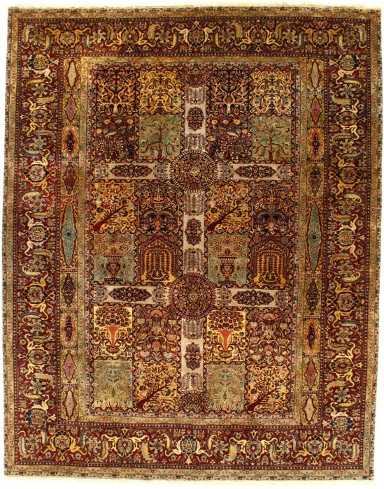 Multi color Indian Agra 9' X 12': Multi color Indian Agra 9' X 12' - New, Agra, Hand-Knotted, Lamb's Wool, 300 -D10021- 862.This item is part of our fine auction collection which includes many fine home accessories including antique r