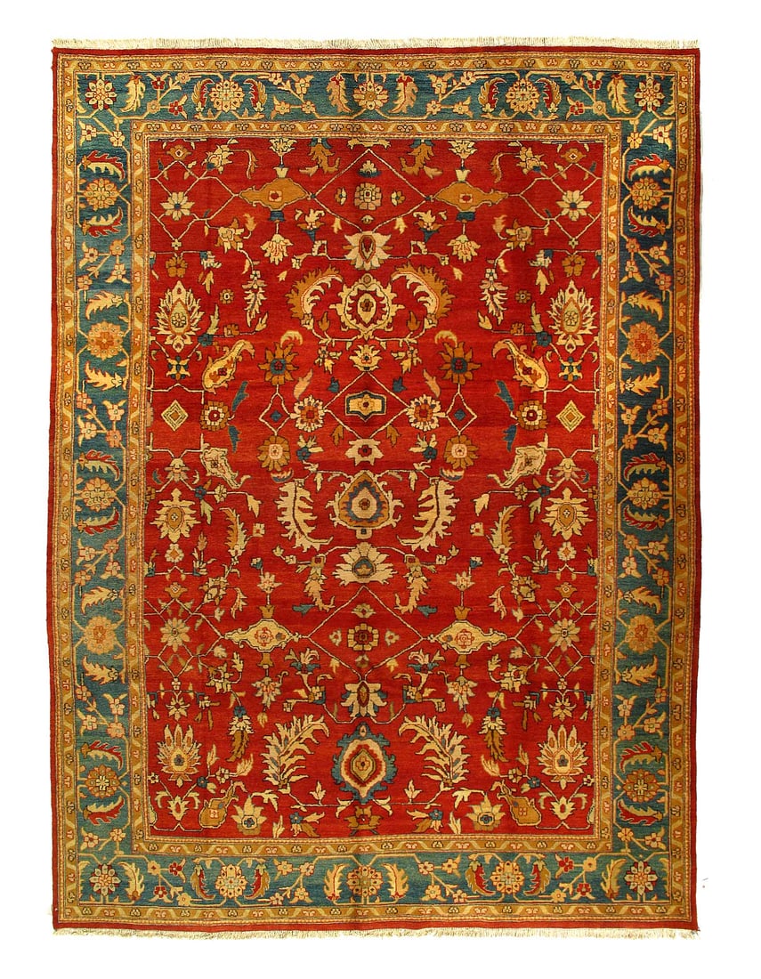 Fine Hand Knotted Augra 10'X 14': Fine Hand Knotted Augra 10'X 14' - NEW, Agra, Hand-Knotted, Lamb's Wool, 300 -20280- 862.This item is part of our fine auction collection which includes many fine home accessories including antique ru