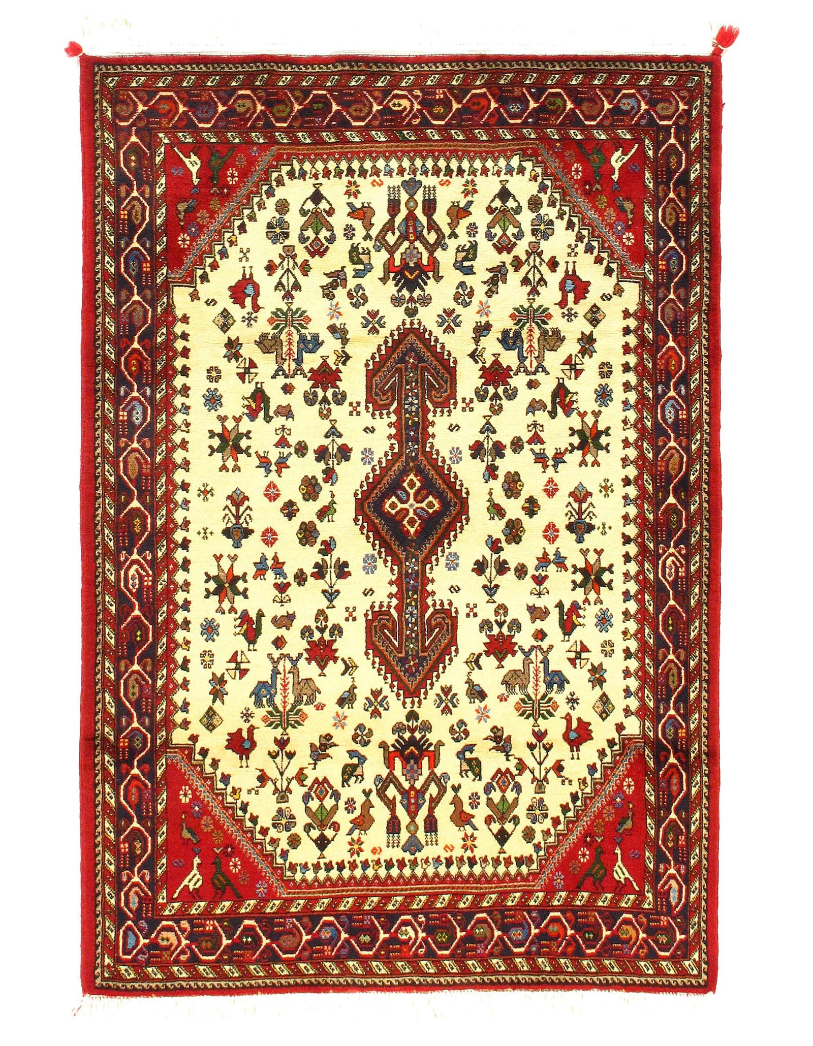 Ivory Persian Afshar rug 3' x 5' (1 of 4)