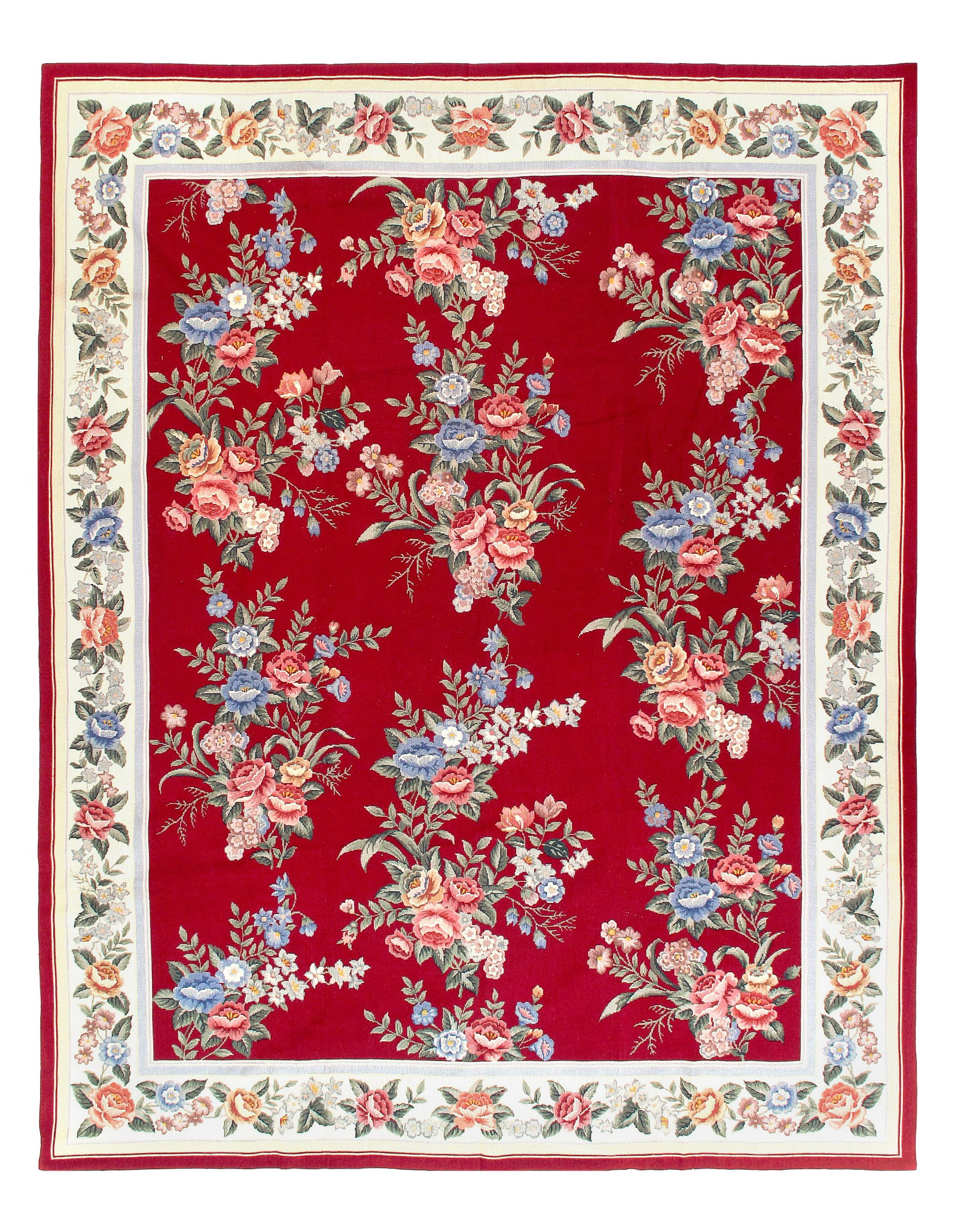 Rust Aubusson Design 8' X 10' (1 of 3)