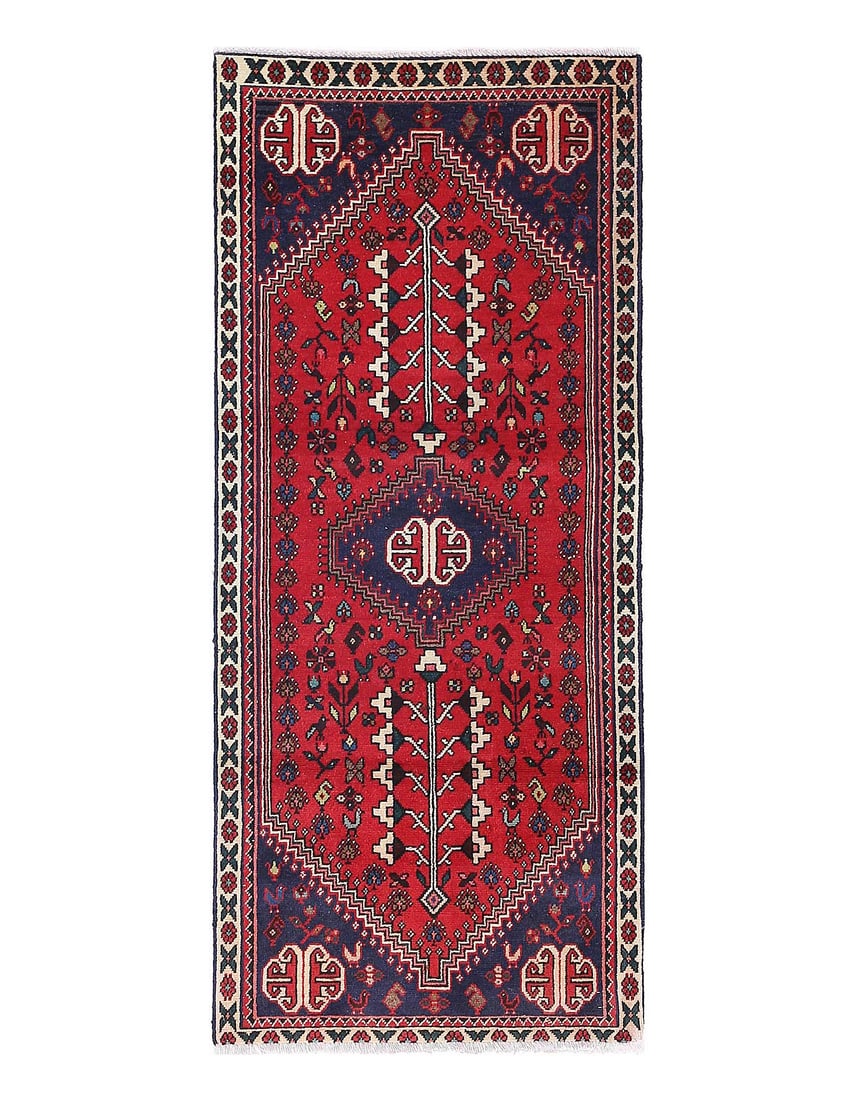 Fine Hand knotted Persian Abadeh rug 1'11'' X 4'7'' (1 of 4)