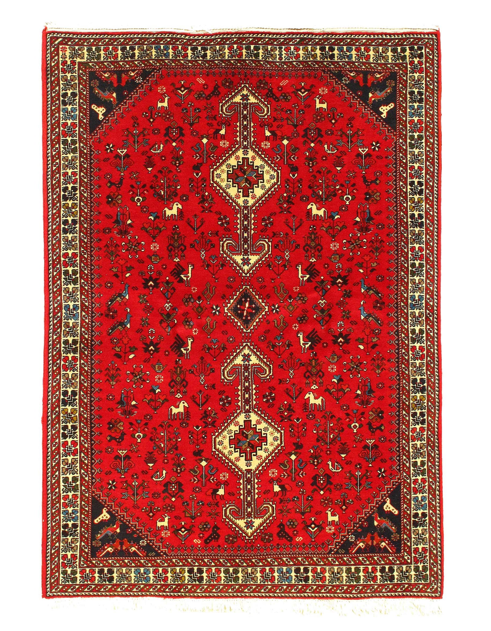 Genuine Persian Abadeh Rug - 4'7"x 6'9" (1 of 4)