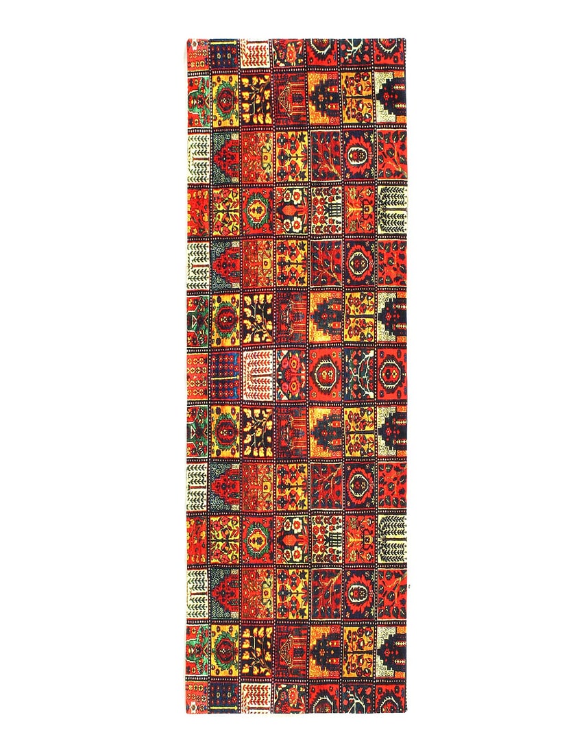 Vintage Bakhtiari design Velvet table cloth 1'3'' X 3'11'' (1 of 3)