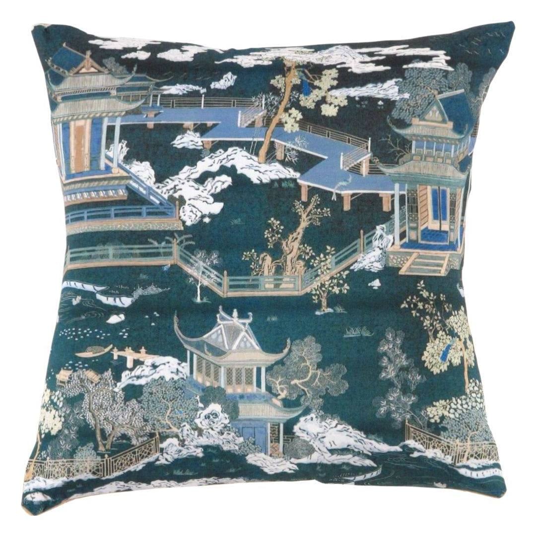Turkish Fine Silk oriental Pillow 16" (1 of 2)