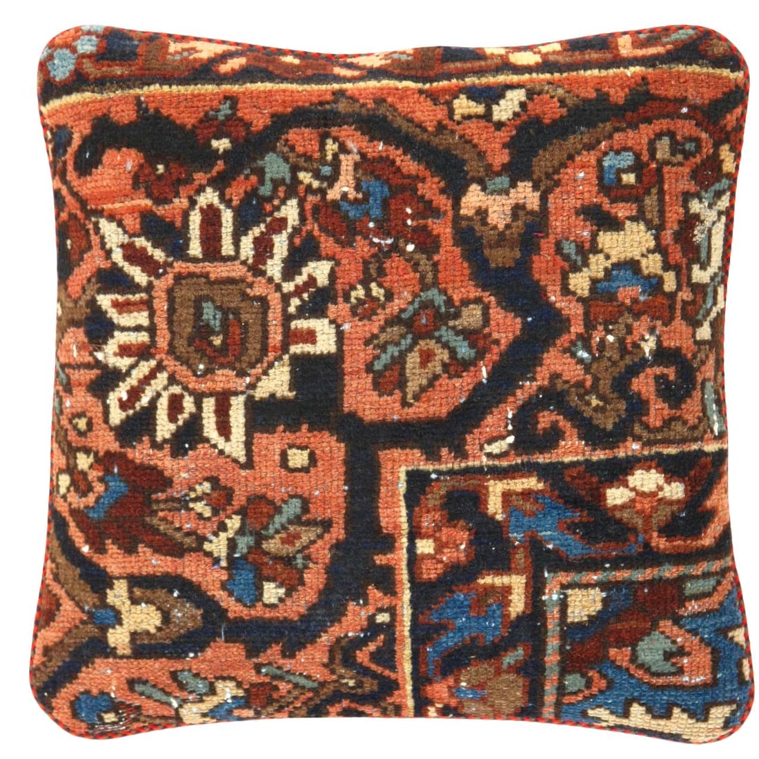 Pasargad Vintage Hand Knotted Farahan Rug Pillow 20": Pasargad Vintage Hand Knotted Farahan Rug Pillow 20" - N/A, Farahan, Hand-Woven, Lamb's Wool, 300 -K 259- 862.This item is part of our fine auction collection which includes many fine home accessories