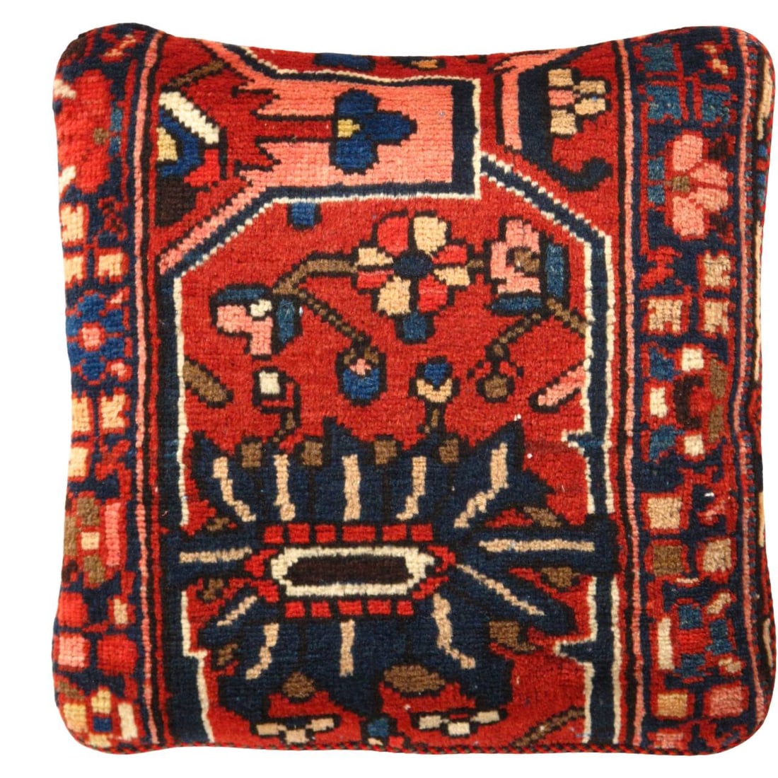 Pasargad Vintage Hand Knotted Farahan Rug Pillow 20": Pasargad Vintage Hand Knotted Farahan Rug Pillow 20" - N/A, Farahan, Hand-Woven, Lamb's Wool, 300 -K 235- 862.This item is part of our fine auction collection which includes many fine home accessories