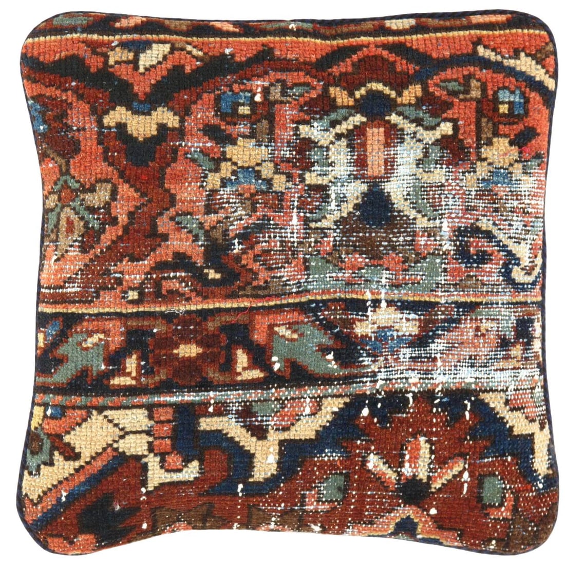 Pasargad Vintage Hand Knotted Farahan Rug Pillow 20": Pasargad Vintage Hand Knotted Farahan Rug Pillow 20" - N/A, Farahan, Hand-Woven, Lamb's Wool, 300 -K 204 A- 862.This item is part of our fine auction collection which includes many fine home accessori