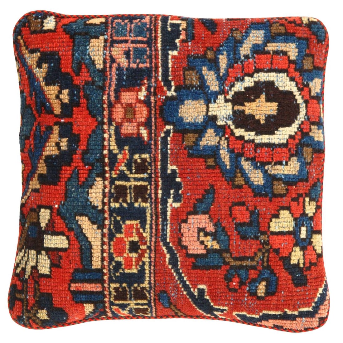 Pasargad Vintage Hand Knotted Farahan Rug Pillow 20": Pasargad Vintage Hand Knotted Farahan Rug Pillow 20" - N/A, Farahan, Hand-Woven, Lamb's Wool, 300 -K 197 B- 862.This item is part of our fine auction collection which includes many fine home accessori