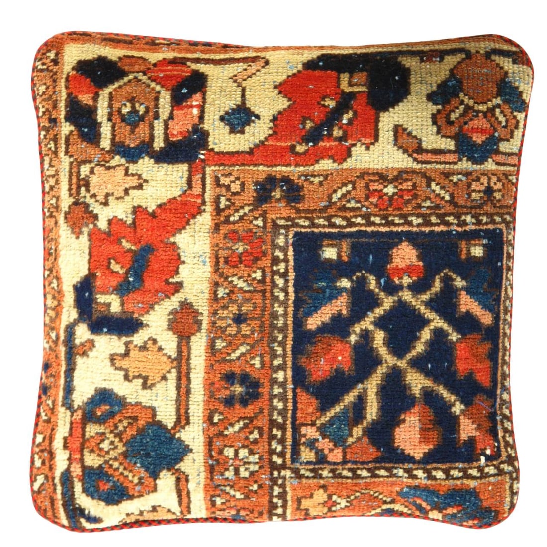 Pasargad Vintage Hand Knotted Farahan Rug Pillow 20": Pasargad Vintage Hand Knotted Farahan Rug Pillow 20" - N/A, Farahan, Hand-Woven, Lamb's Wool, 300 -K 192 B- 862.This item is part of our fine auction collection which includes many fine home accessori