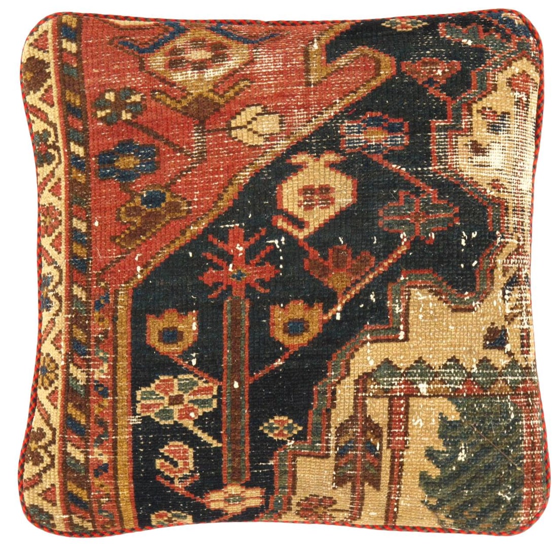 Pasargad Vintage Hand Knotted Farahan Rug Pillow 20" (1 of 2)