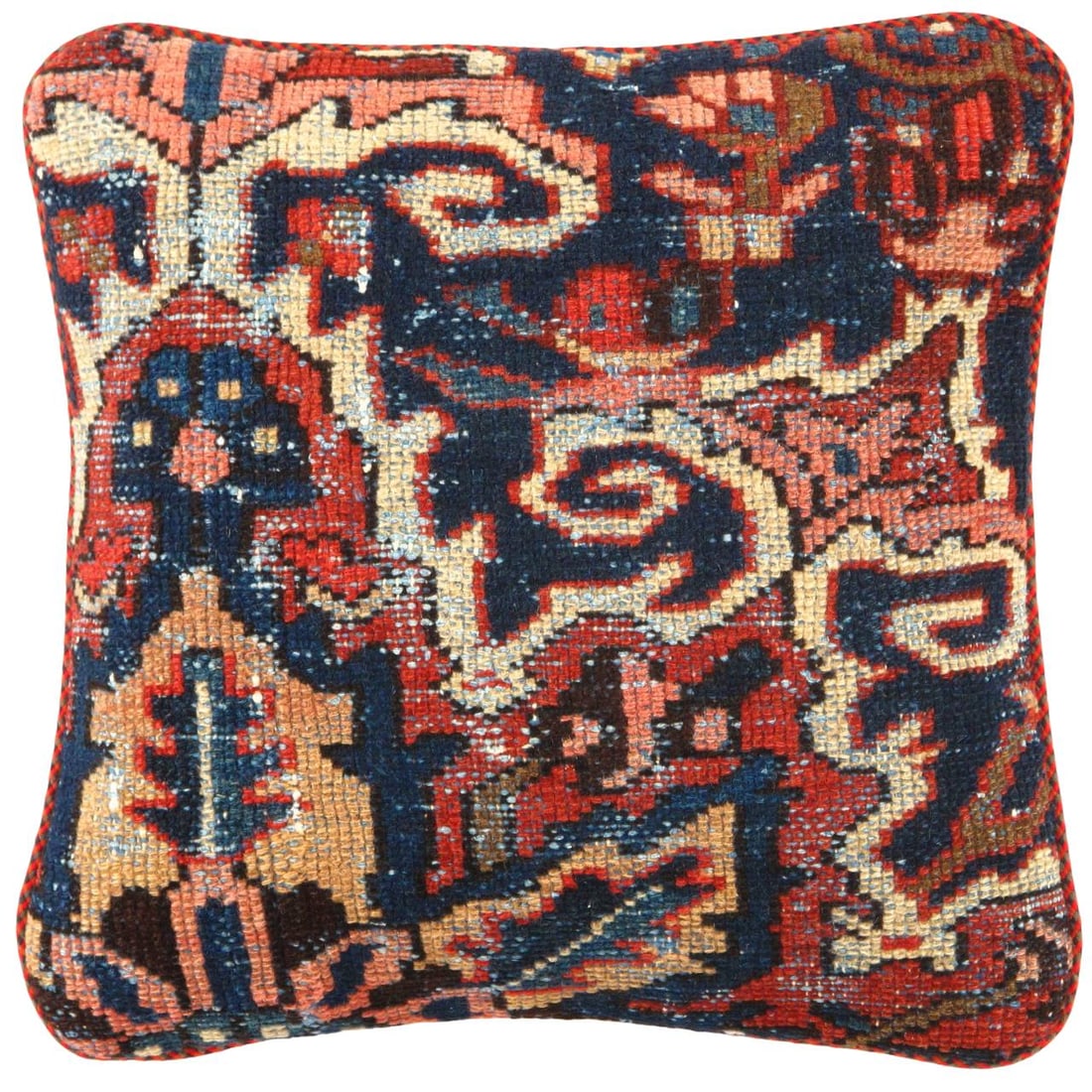 Pasargad Vintage Hand Knotted Farahan Rug Pillow 20": Pasargad Vintage Hand Knotted Farahan Rug Pillow 20" - N/A, Farahan, Hand-Woven, Lamb's Wool, 300 -K 183 C- 862.This item is part of our fine auction collection which includes many fine home accessori