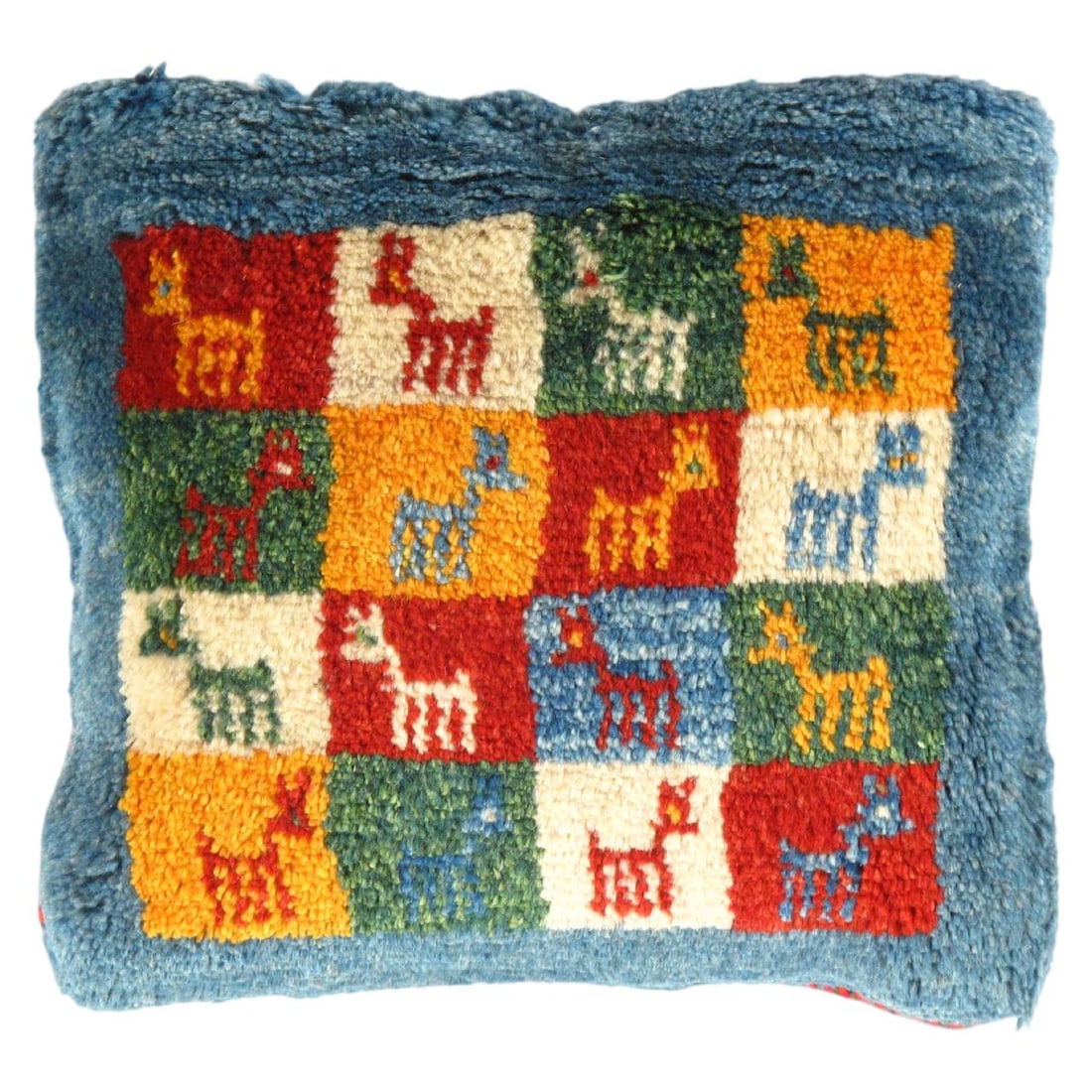 Persian Gabbeh Lori Baft Pillow 16" X 16" (1 of 2)