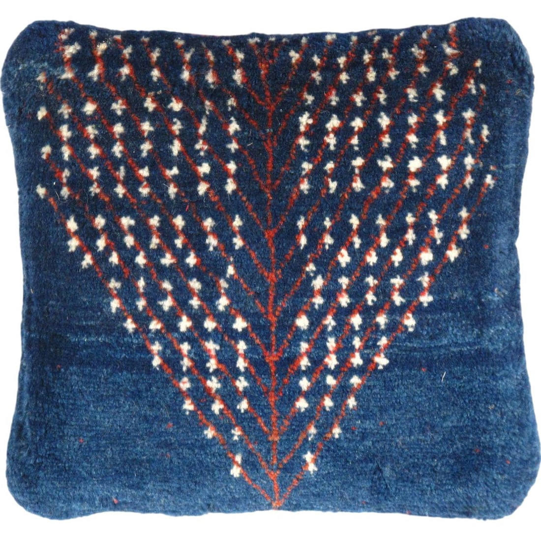 Fine Hand knotted Gabbeh pillow 14"X 15" (1 of 2)