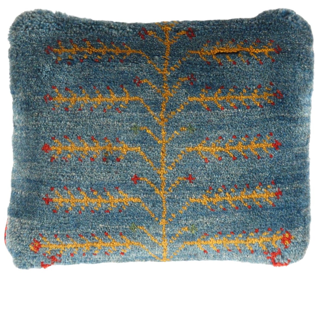 Fine Hand knotted Persian Gabbeh pillow 14'' X 16'': Fine Hand knotted Persian Gabbeh pillow 14'' X 16'' - New, Gabbeh, Handmade , Lamb's Wool, 300 -PG 447- 862.This item is part of our fine auction collection which includes many fine home accessories i