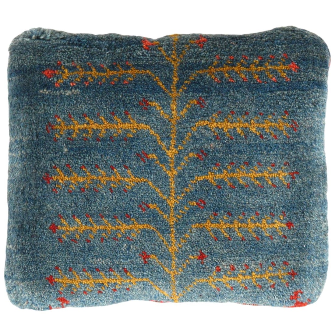 Fine Hand knotted Persian Gabbeh pillow 14'' X 16'': Fine Hand knotted Persian Gabbeh pillow 14'' X 16'' - New, Gabbeh, Handmade , Lamb's Wool, 300 -PG 340- 862.This item is part of our fine auction collection which includes many fine home accessories i