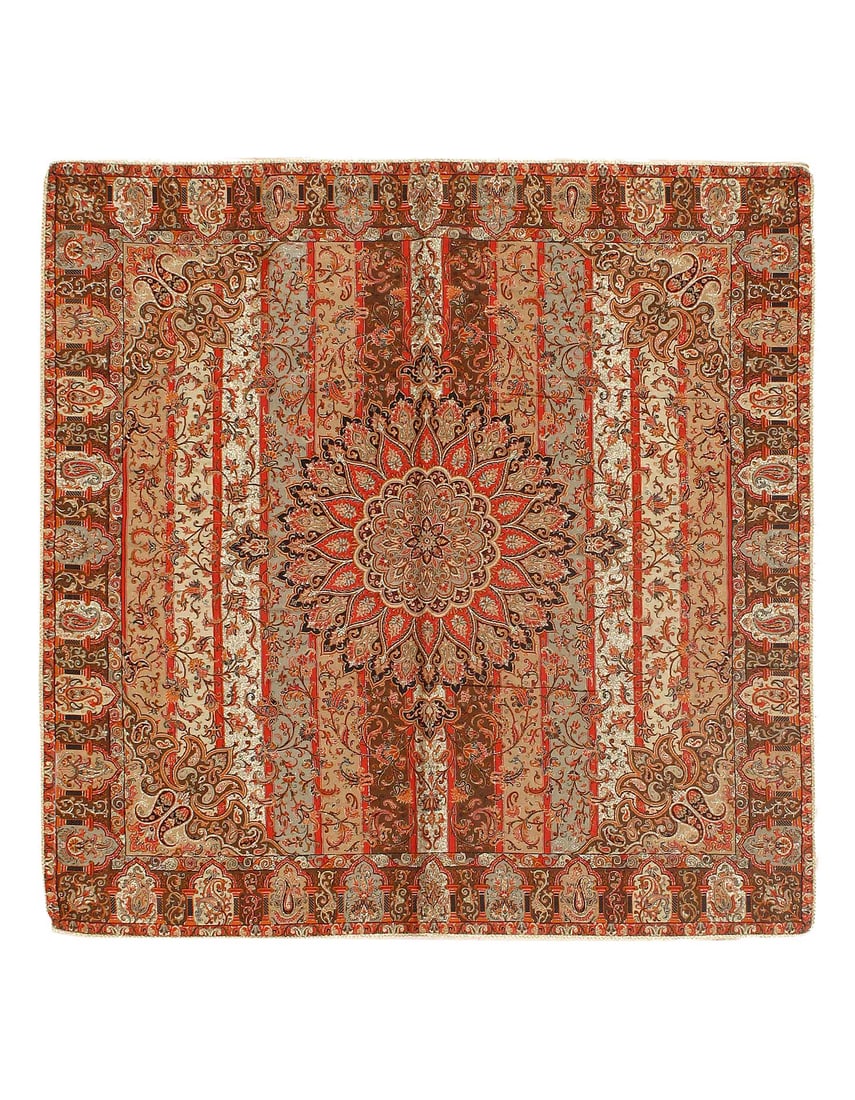 Termeh Traditional Wool & Silk Tablecloth 3'3"X 3'3" (1 of 3)