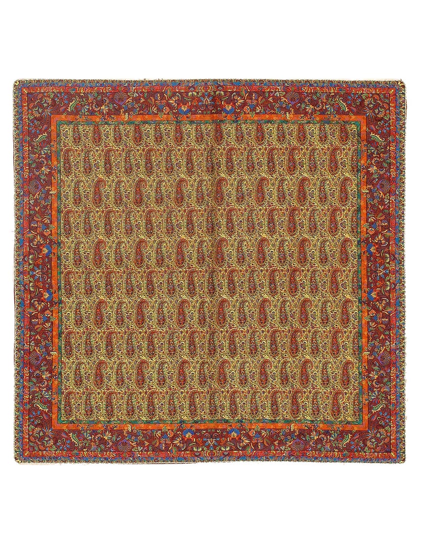Termeh Traditional Wool & Silk Tablecloth 3'3"X 3'3" (1 of 3)