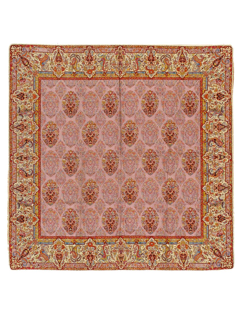 Termeh Traditional Wool & Silk Tablecloth 3'3"X 3'3" (1 of 3)