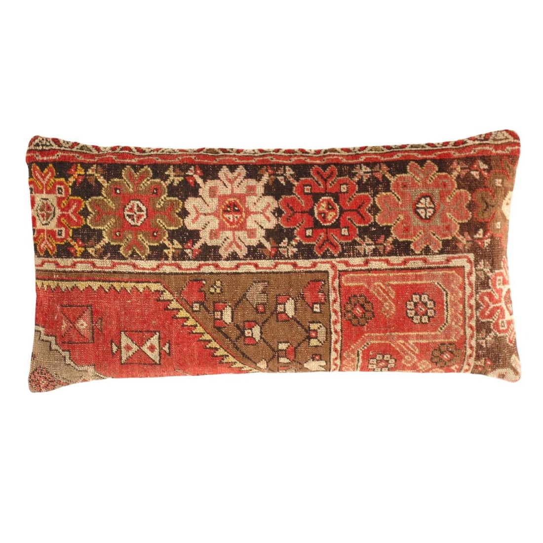 Vintage Turkish Pasargad Hand Knotted Pillow 16'' X 31'': Vintage Turkish Pasargad Hand Knotted Pillow 16'' X 31'' Hand-made, wool, 300 -K 268- 862.This item is part of our fine auction collection which includes many fine home accessories including antique r