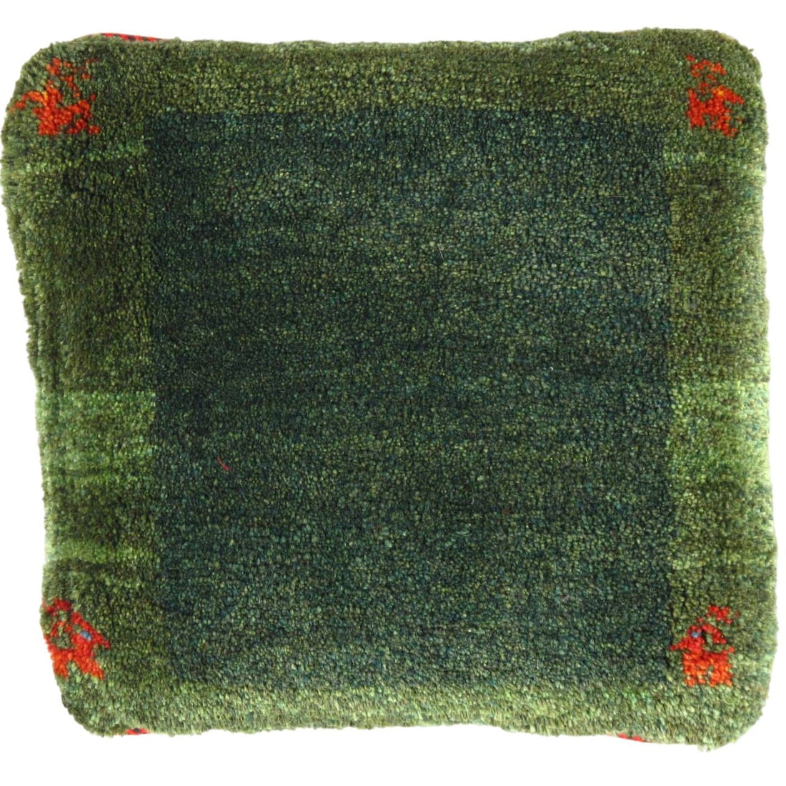 Fine Hand knotted Gabbeh pillow 17"X 17": Fine Hand knotted Gabbeh pillow 17"X 17"- New, Pillow, Hand-made, wool, 300 -PG 392- 862.This item is part of our fine auction collection which includes many fine home accessories including antique ru