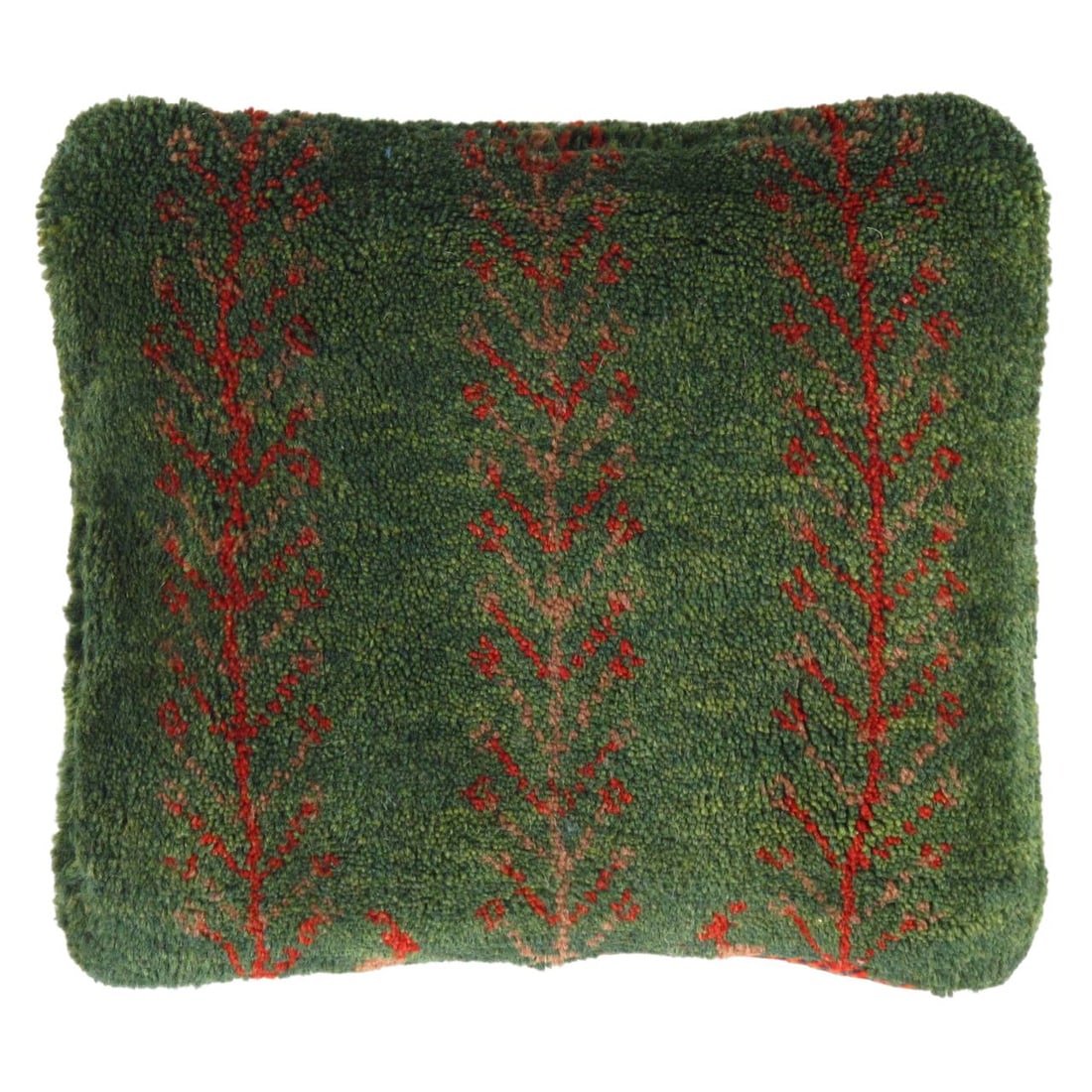 Fine Hand knotted Gabbeh pillow 14"X 16": Fine Hand knotted Gabbeh pillow 14"X 16" - New, Gabbeh, Hand-made, Wool, 300 -PG 323- 862.This item is part of our fine auction collection which includes many fine home accessories including antique r