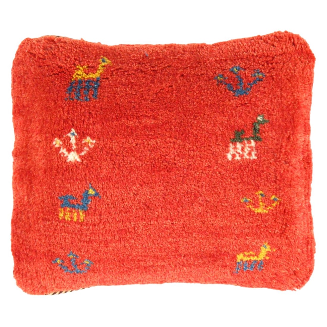 Fine Hand knotted Persian Gabbeh pillow 13'' X 13'' (1 of 2)