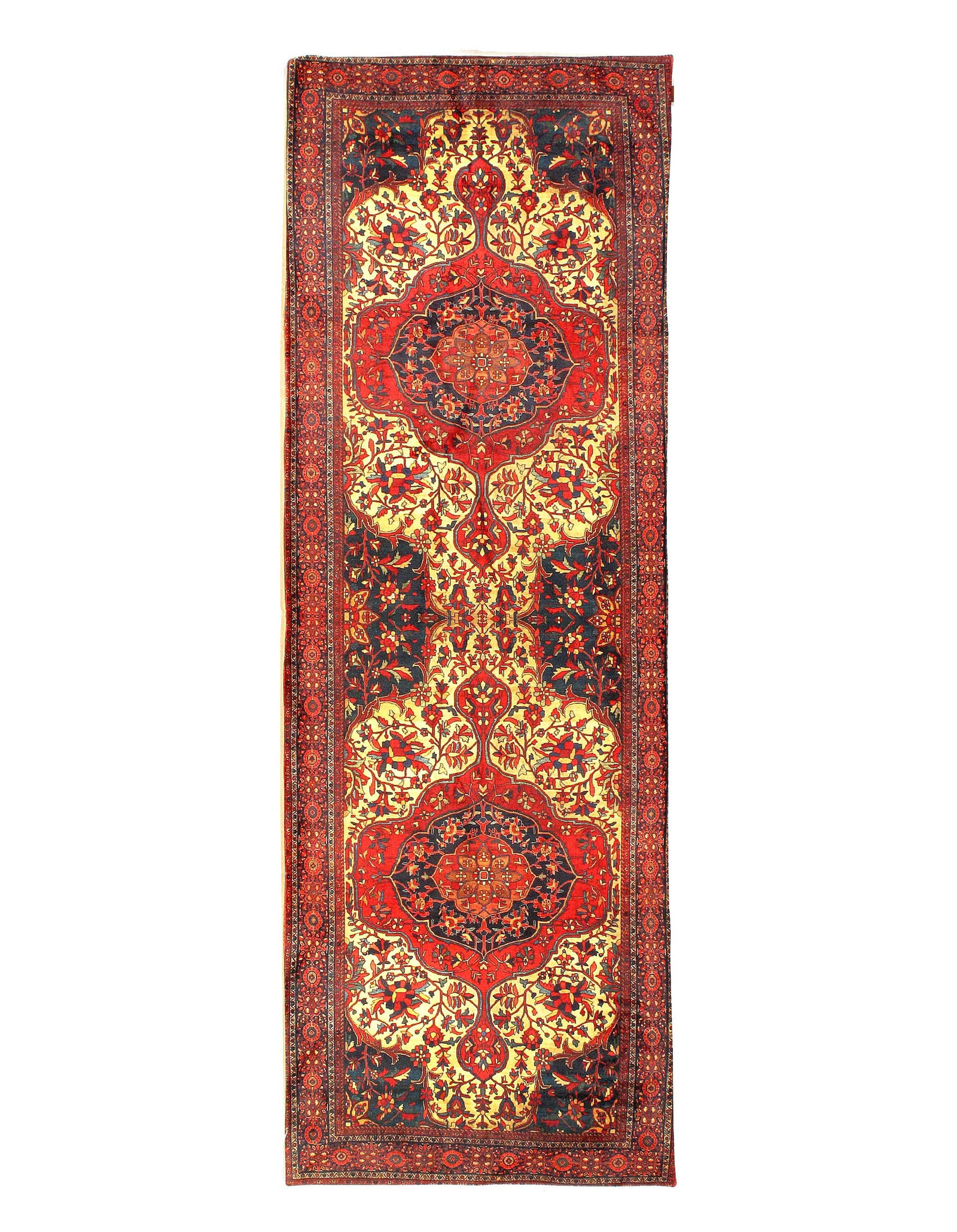 Vintage Oushak design Velvet table cloth 1'6'' X 4'6'': Vintage Oushak design Velvet table cloth 1'6'' X 4'6'' - N/A, Oushak, Hand-Knotted, Velvet Silk, 300 -D14440- 862.This item is part of our fine auction collection which includes many fine home accesso