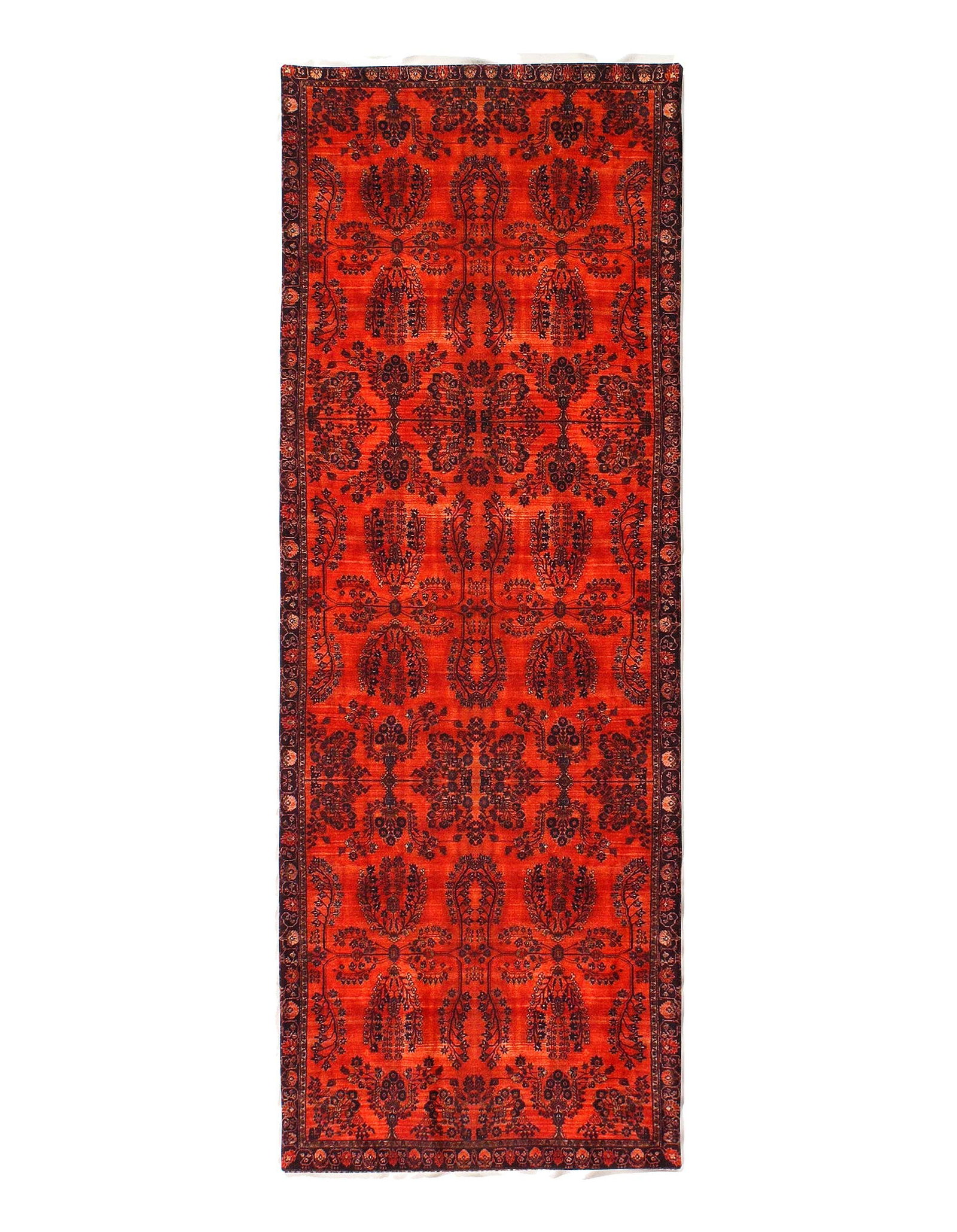 Vintage Sarouk design Velvet table cloth 1'7'' X 4'5'' (1 of 3)