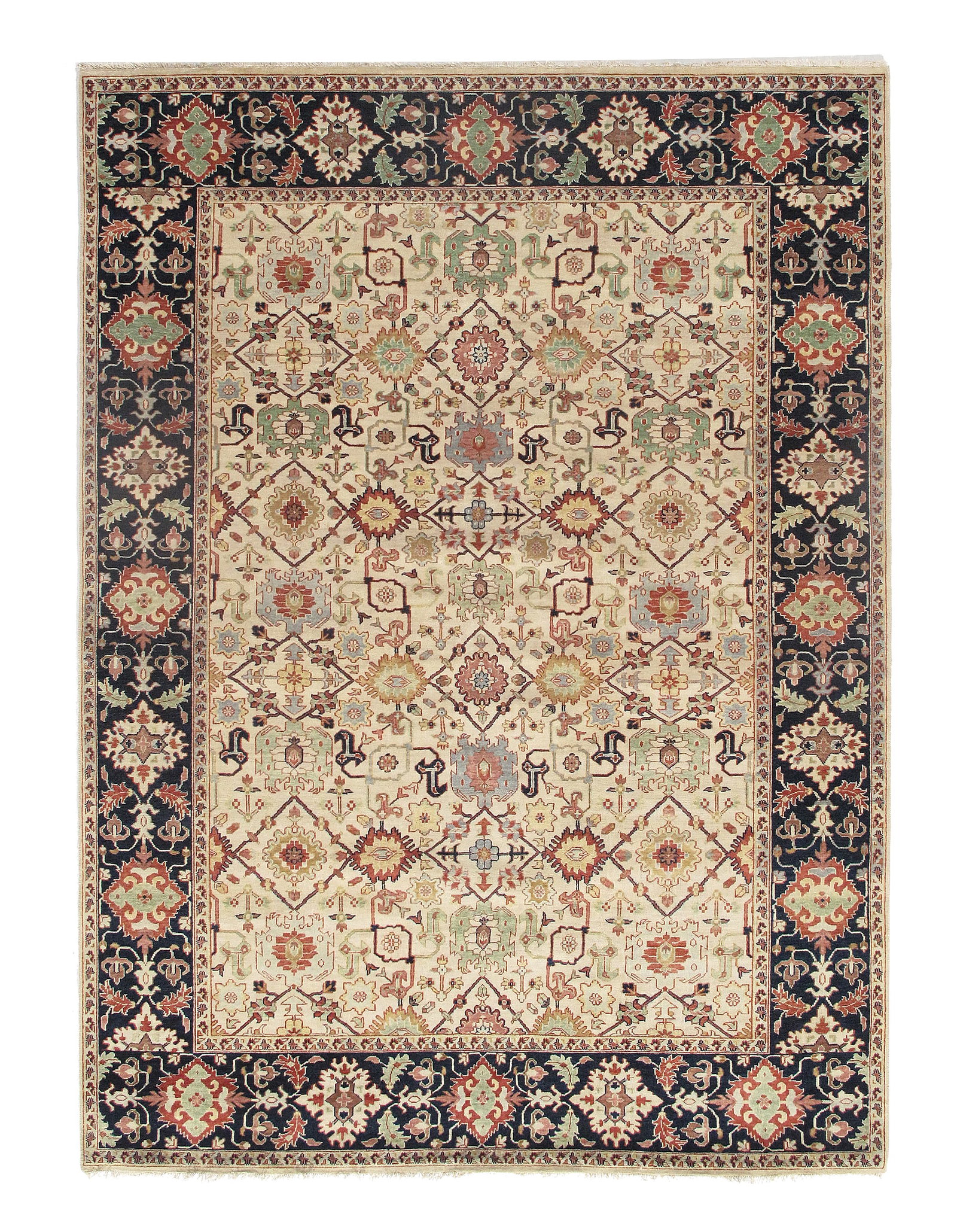Ivory Persian Serapi design 9' X 12' (1 of 3)