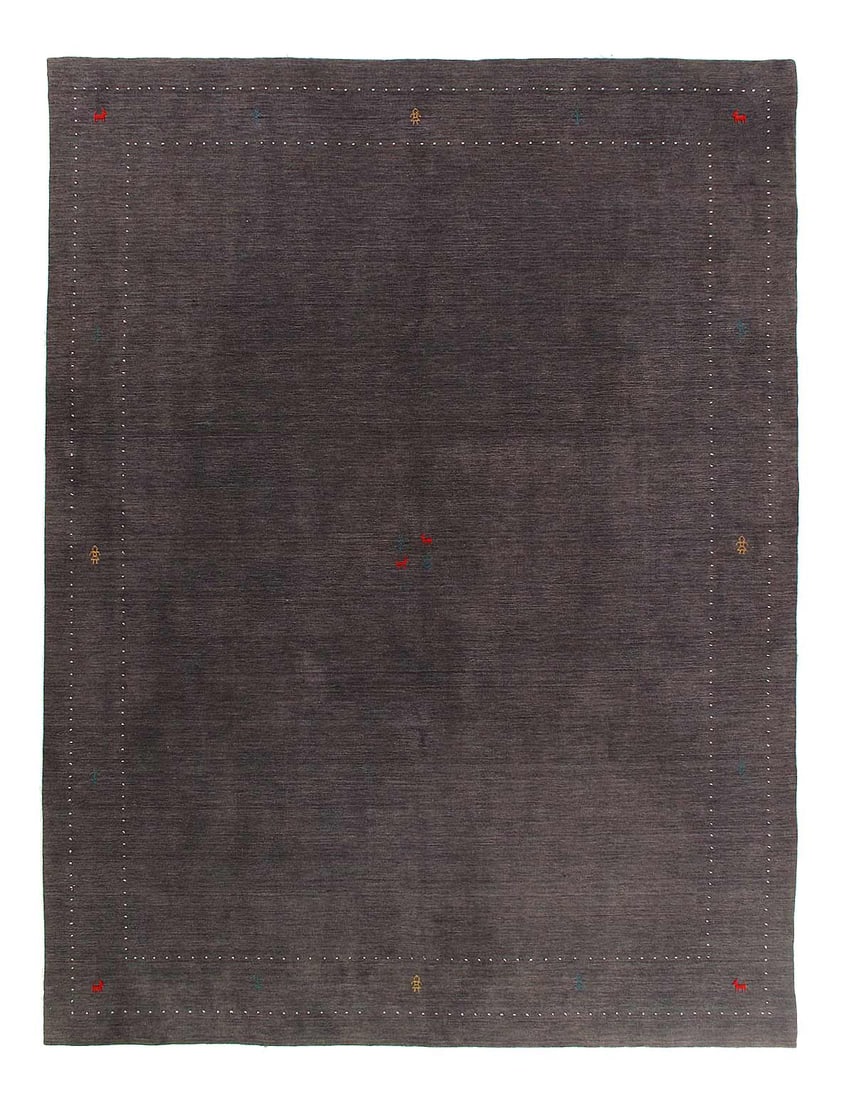 Gray Color Fine hand knotted Gabbeh rug 9' X 11'9'': Gray Color Fine hand knotted Gabbeh rug 9' X 11'9''- New, Gabbeh, Hand-Knotted, Wool & Cotton, 300 -D15314- 862.This item is part of our fine auction collection which includes many fine home accessori