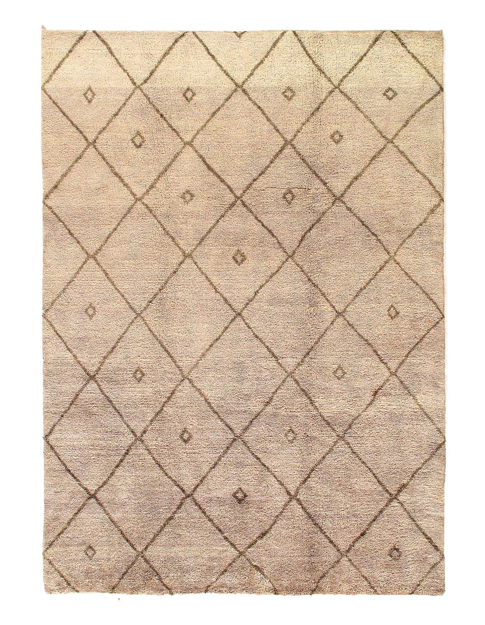 Modern Moroccan 6' X 9': Modern Moroccan 6' X 9' - New, Hossin Abad, Hand-Knotted, Wool on Cotton, 300 -D06679- 862.This item is part of our fine auction collection which includes many fine home accessories including antique 