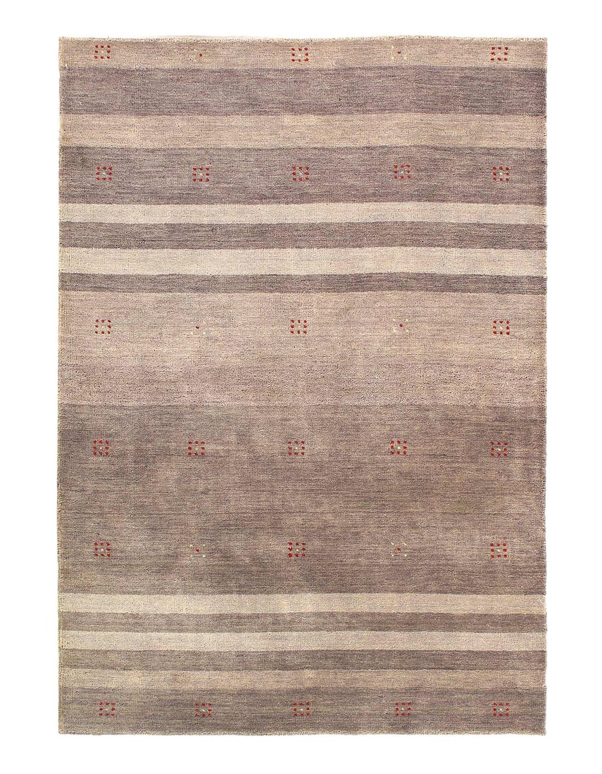 Beige Color Fine Hand knotted Gabbeh Rug 4'x 5'8": Beige Color Fine Hand knotted Gabbeh Rug 4'x 5'8" - NEW, Gabbeh, Hand-Knotted, Lamb's Wool, 300 -D15015- 862.This item is part of our fine auction collection which includes many fine home accessories 