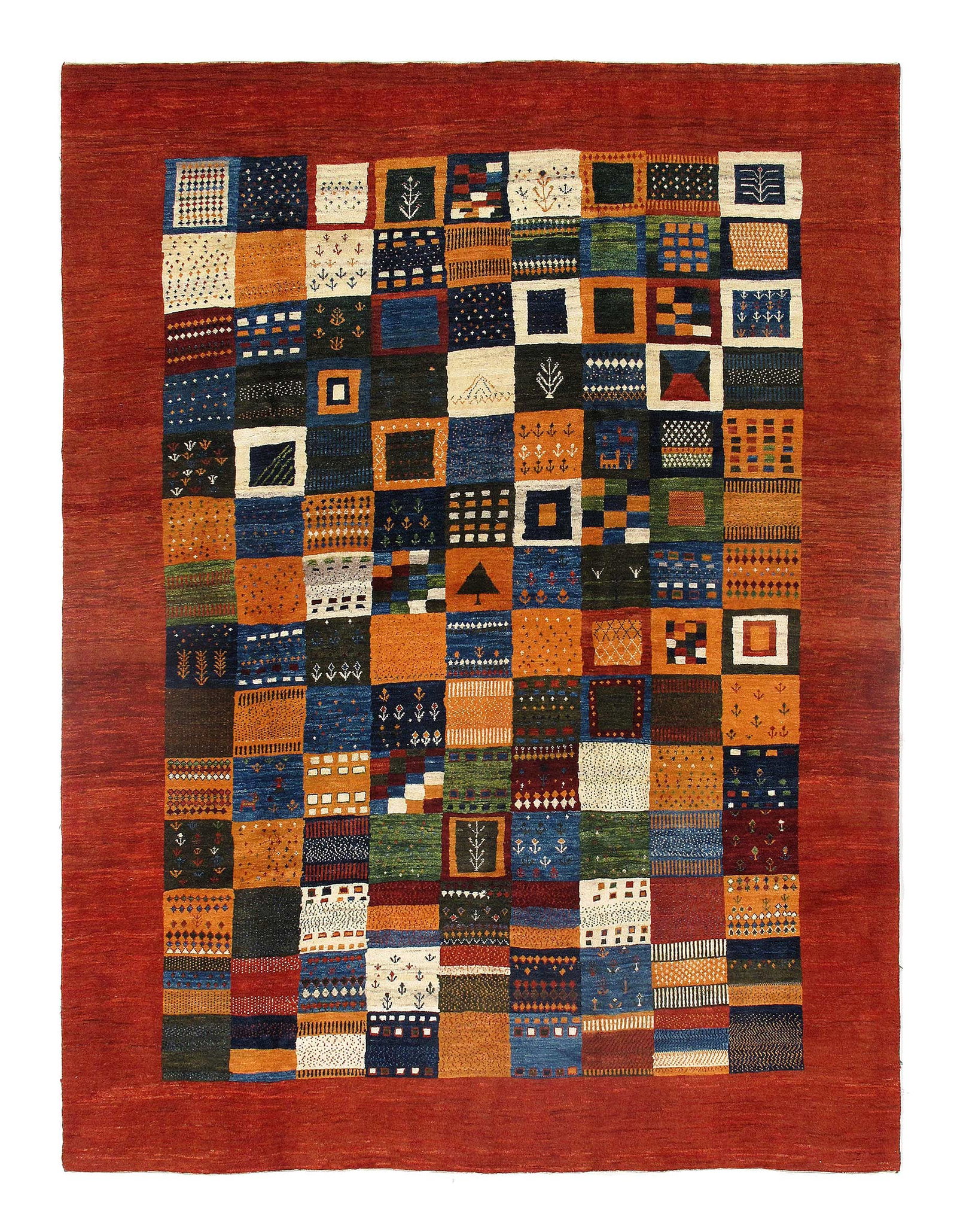 Multi color Genuine Persian Gabbeh 8'2" X 10'5" (1 of 4)