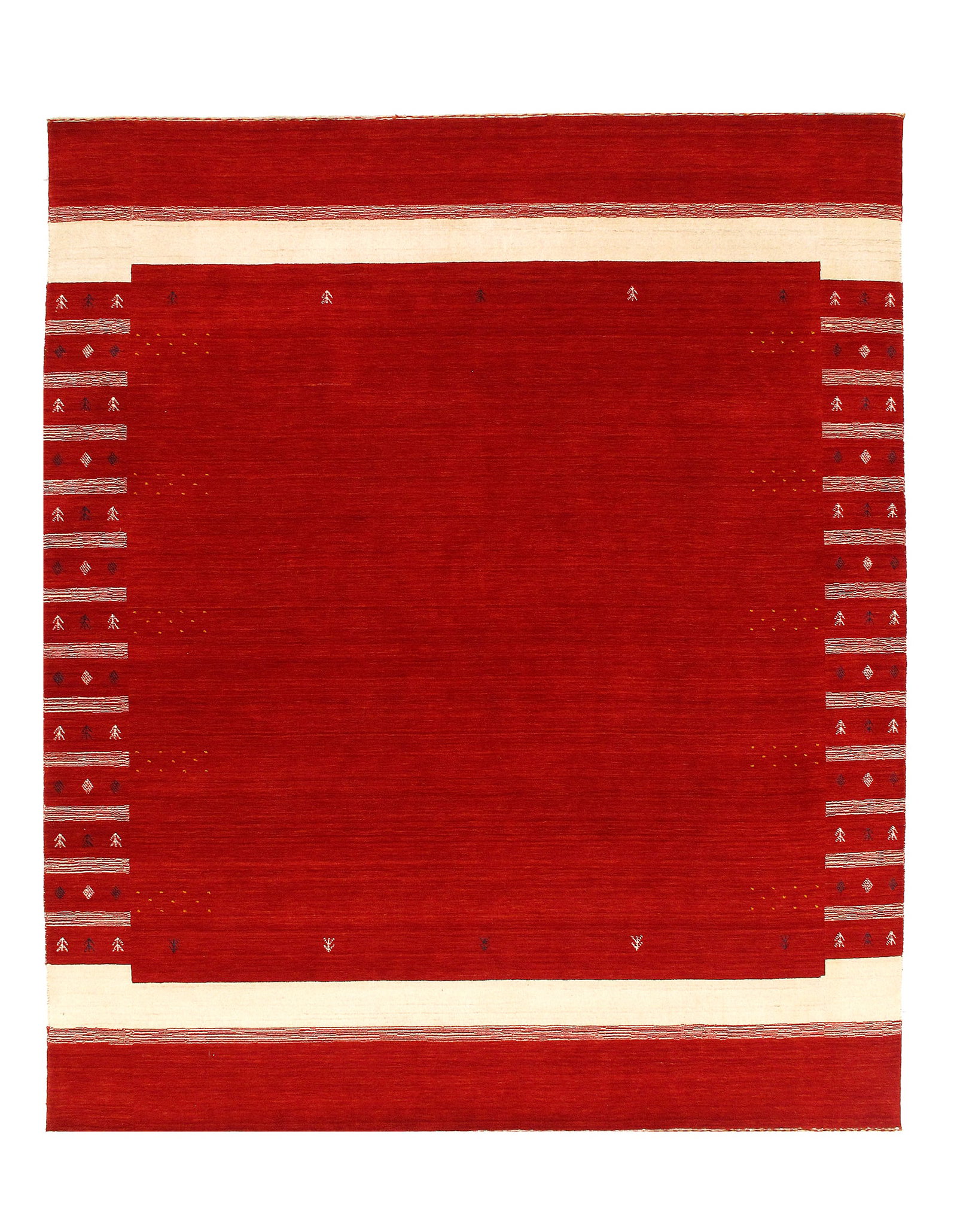 Red Persian Hand Knotted Gabbeh Design 8' X 10': Red Persian Hand Knotted Gabbeh Design 8' X 10' - New, Gabbeh, Hand-Knotted, Lamb's Wool, 300 -D10999- 862.This item is part of our fine auction collection which includes many fine home accessories in