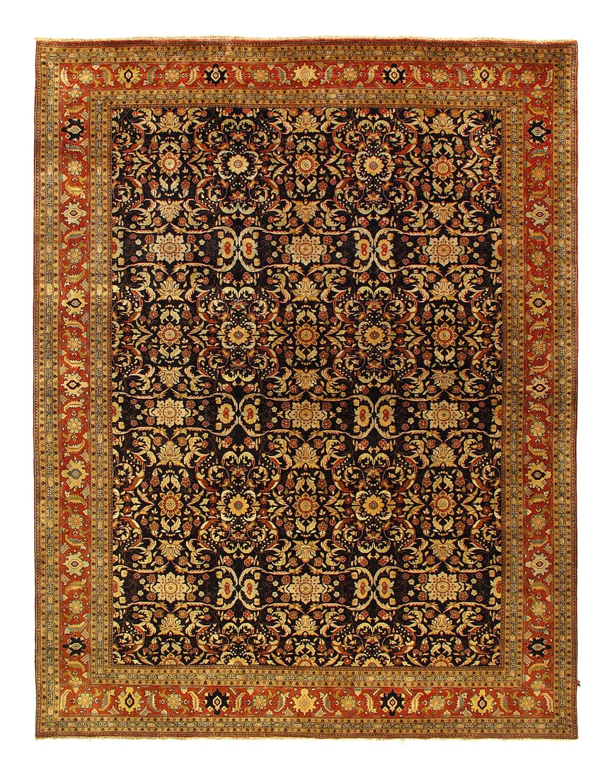 Fine Hand knotted persian Farahan Design 8'11'' X 11'7'': Fine Hand knotted persian Farahan Design 8'11'' X 11'7'' - New, Farahan, Hand-Knotted, Lamb's Wool, 300 -23610- 862.This item is part of our fine auction collection which includes many fine home acces