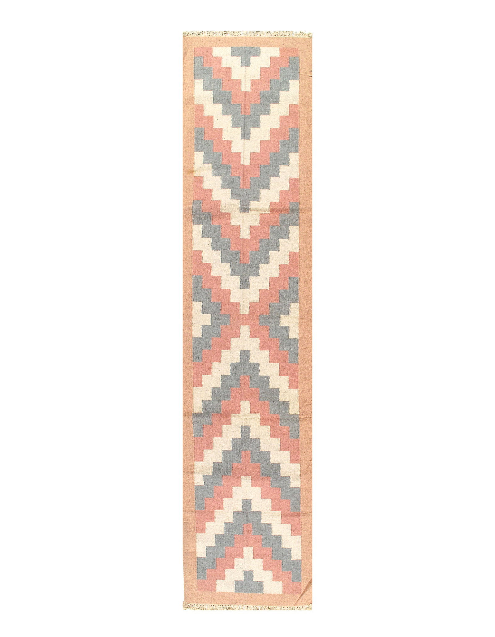 Multi Color Hand Woven Runner 2'9'' X 11'9'': Multi Color Hand Woven Runner 2'9'' X 11'9'' - New, Durrie, Hand-Woven, Flat Weave, 300 -50343- 862.This item is part of our fine auction collection which includes many fine home accessories including