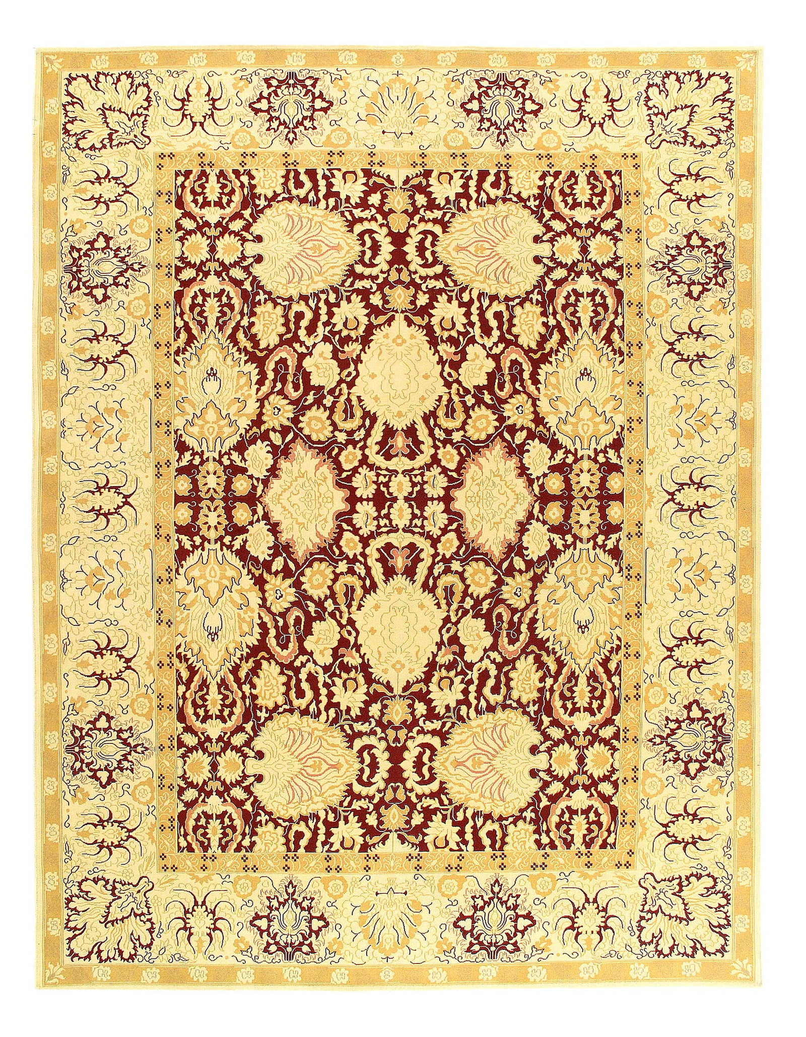 L Brown Fine Agra 9'4'' X 12': L Brown Fine Agra 9'4'' X 12' - New, Agra, Hand-Loomed, Lamb's Wool, 300 -24401- 862.This item is part of our fine auction collection which includes many fine home accessories including antique rugs, 